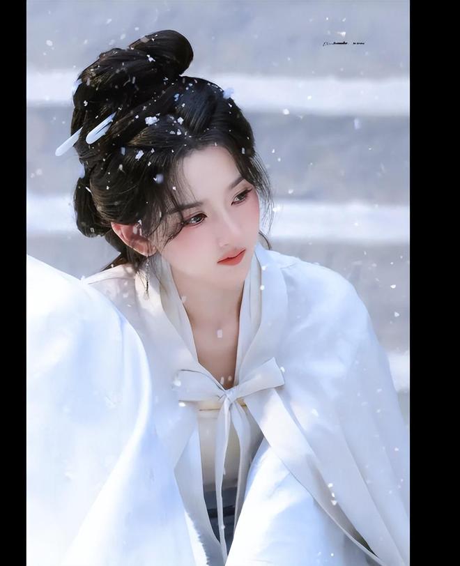 雪景中宋祖儿司宫令剧照，氛围感满分