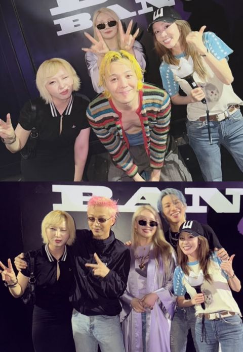CL与GD领衔,二代团2NE1和BIGBANG后台罕见同框,粉丝泪目